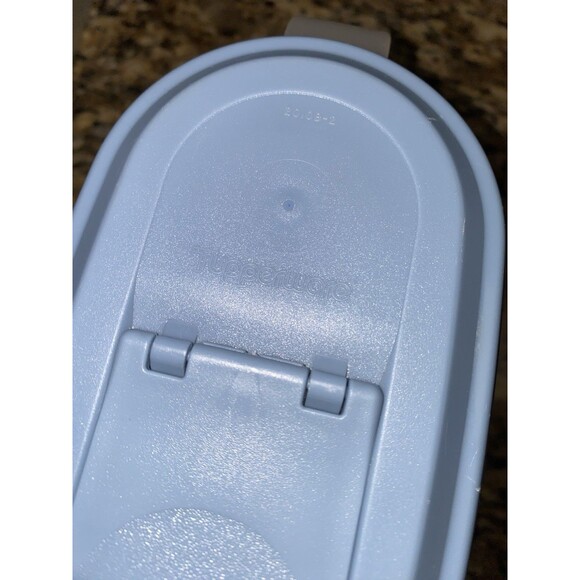 Vtg Tupperware Canister/Storage Containers Set of 3 w/Lids Blue - Picture 7 of 8